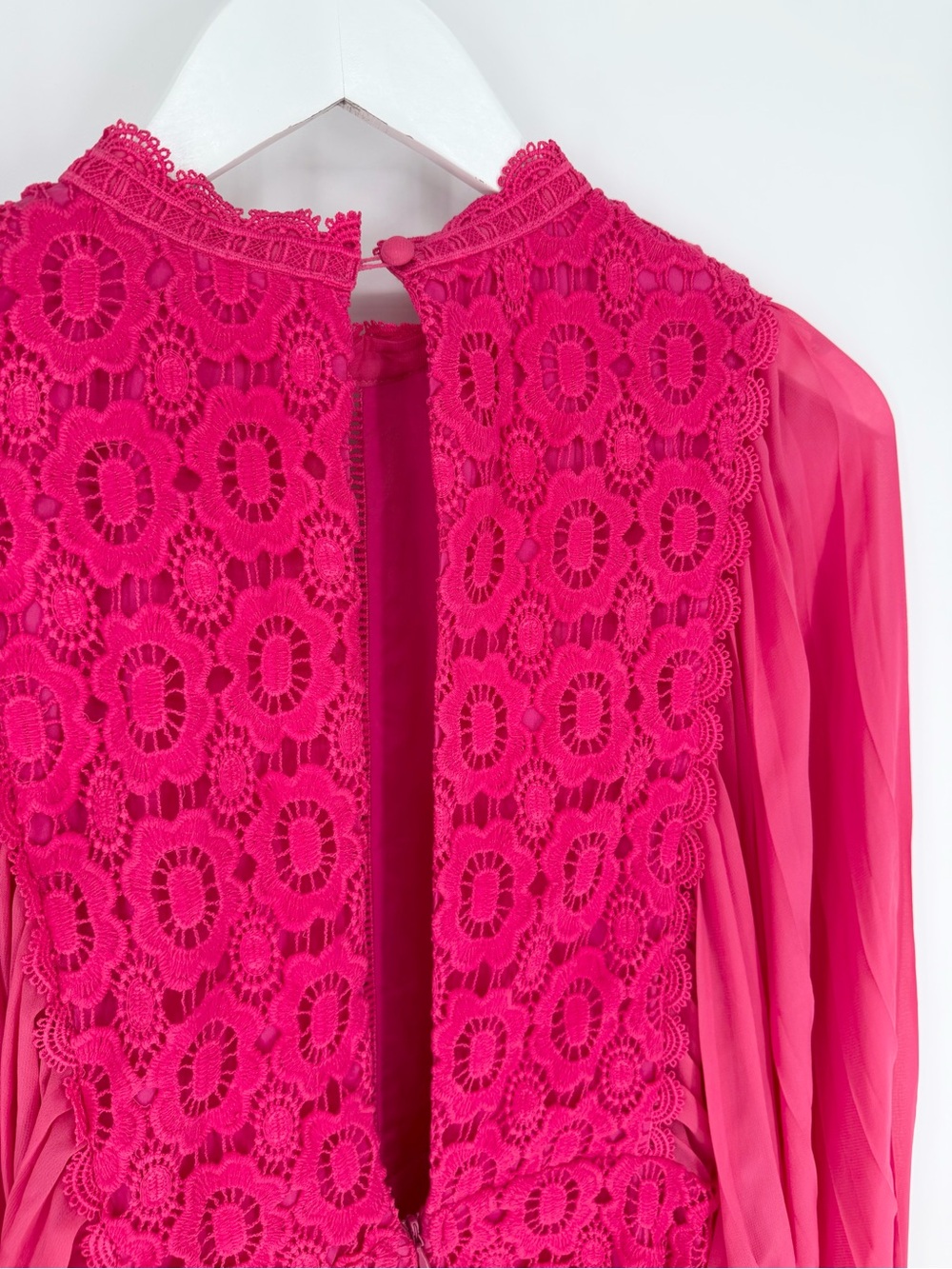 INA Hot Pink Crochet Dress - Picture 10 of 12